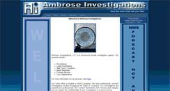Desktop Screenshot of ambroseinvestigations.com